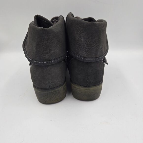 Rocket Dog Boots Size 6.5 Women’s Booties Charcoal Gray Suede Ankle Boots Shoes - Picture 4 of 9